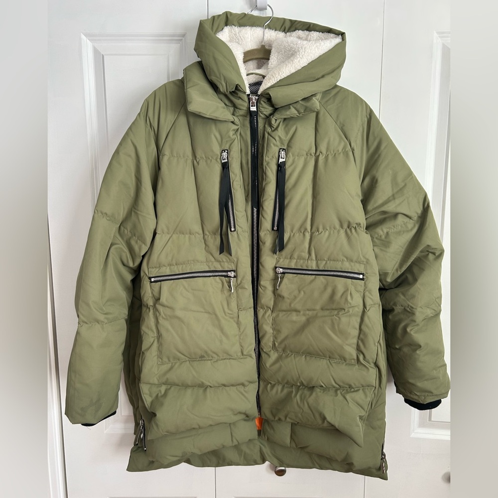 Orolay winter jacket, olive green, XL
